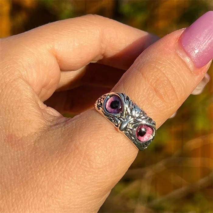 Adjustable Owl Ring - For Bird Lover - Image 10
