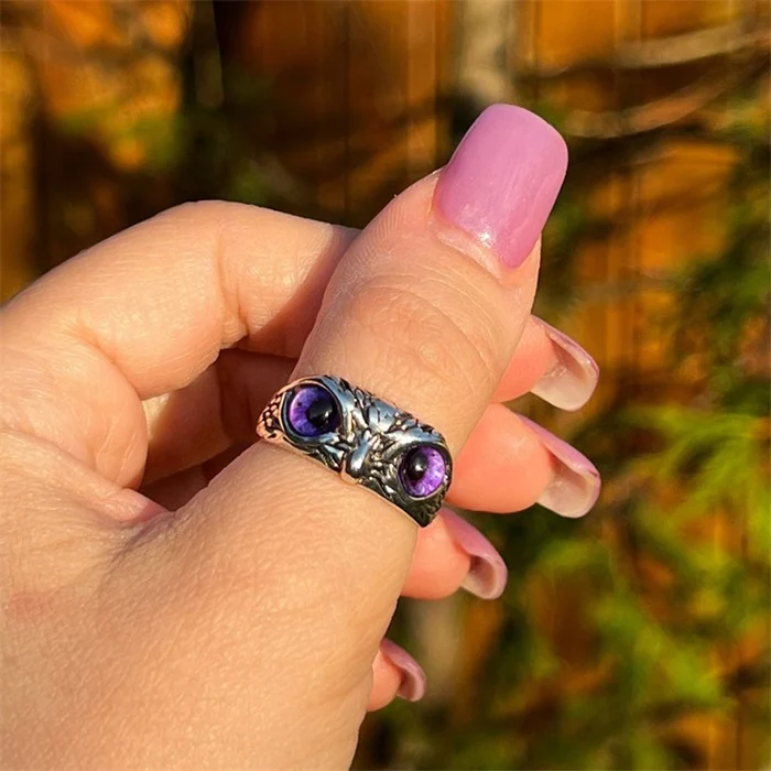 Adjustable Owl Ring - For Bird Lover - Image 12