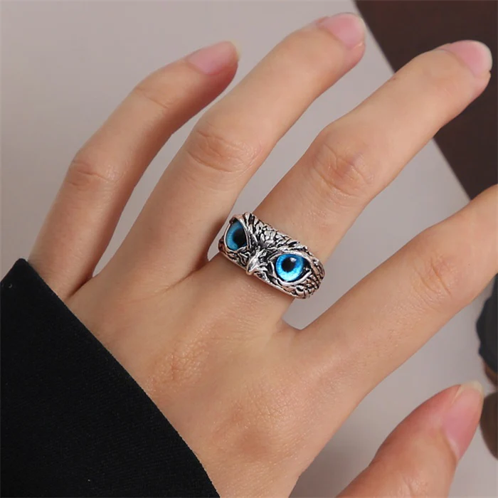 Adjustable Owl Ring - For Bird Lover - Image 3