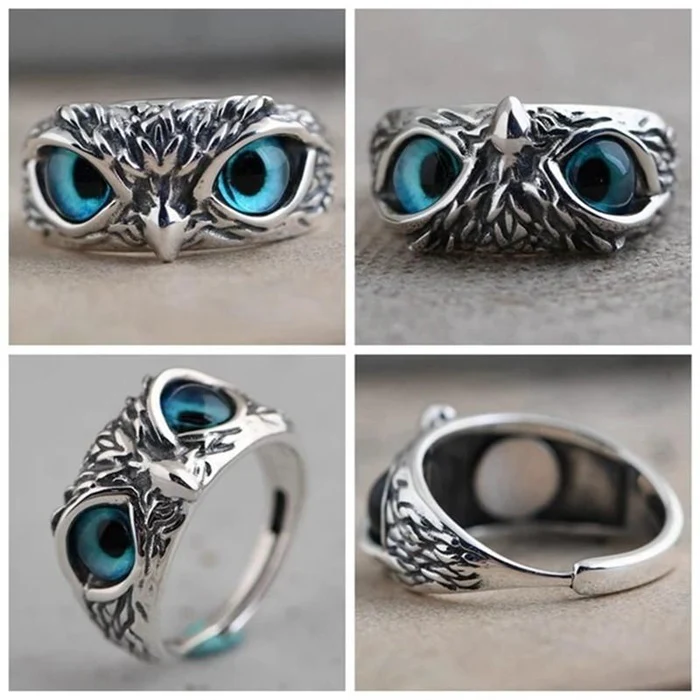 Adjustable Owl Ring - For Bird Lover - Image 4