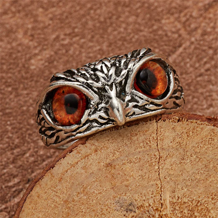 Adjustable Owl Ring - For Bird Lover - Image 7