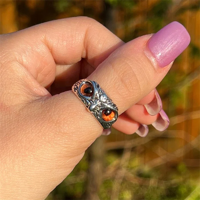 Adjustable Owl Ring - For Bird Lover - Image 8