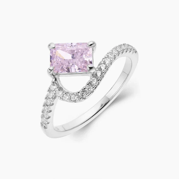 925 STERLING SILVER PAVÉ VAGUES RING - Image 9
