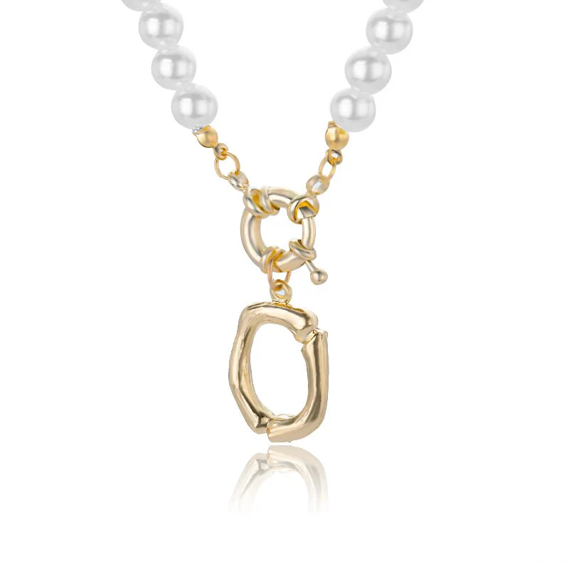 Personal Pearl Necklace Choker Alphabet A-Z - Image 17