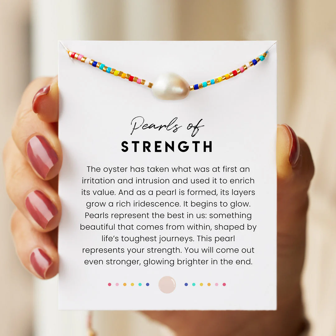 Rainbow Pearl Necklace - Image 3