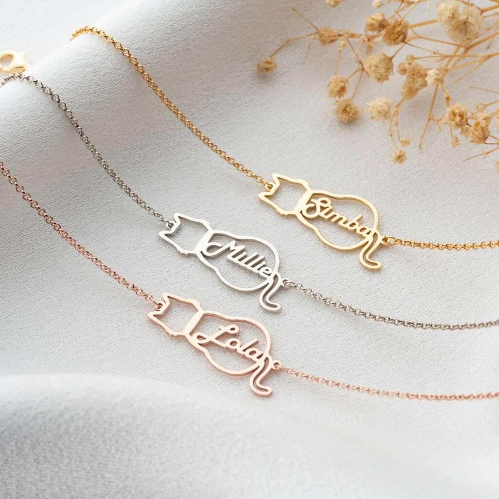 🐾 Personalised Cat Name Bracelet - Image 4
