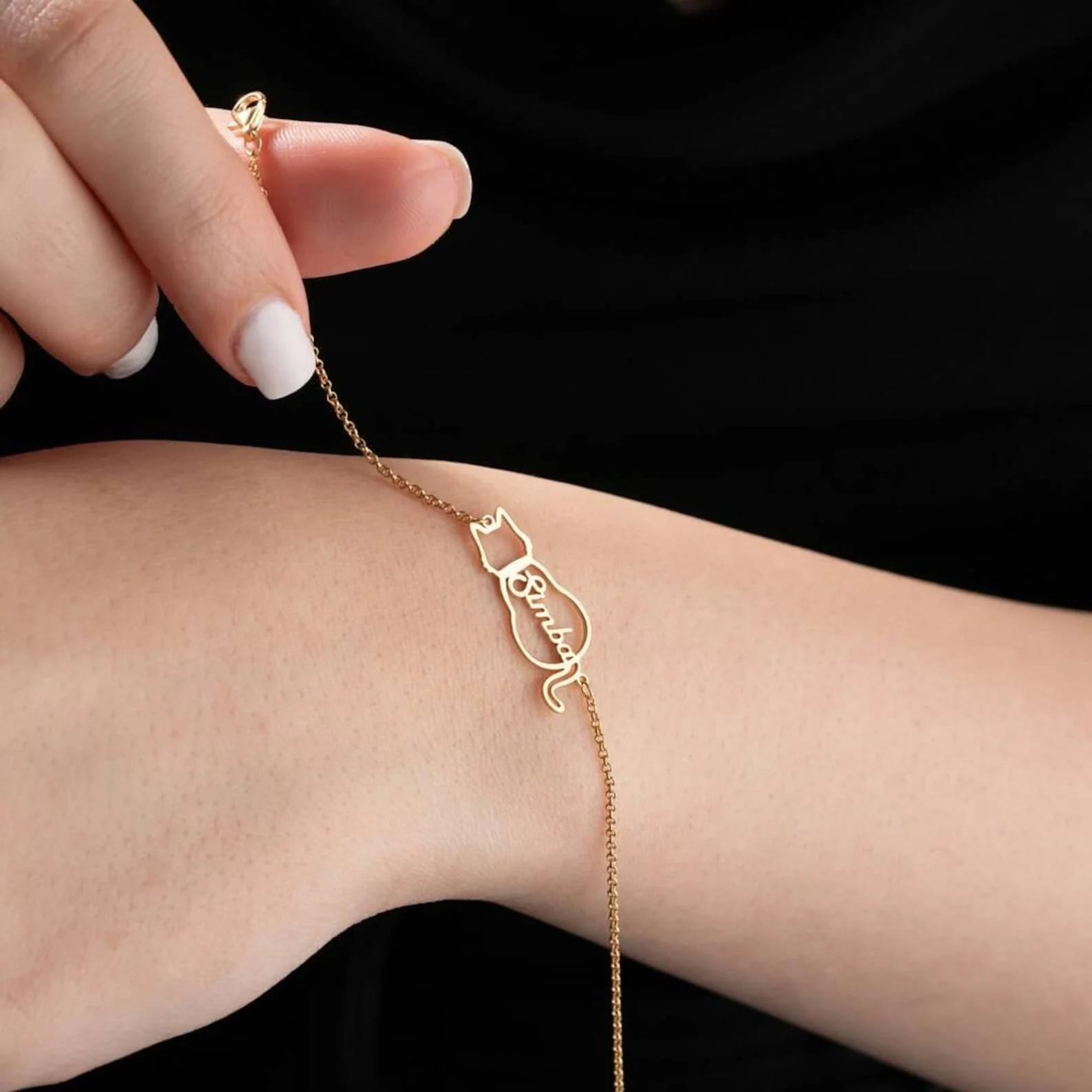 🐾 Personalised Cat Name Bracelet - Image 7