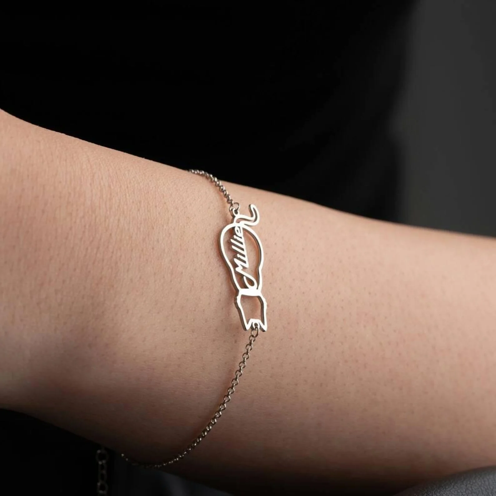 🐾 Personalised Cat Name Bracelet - Image 8