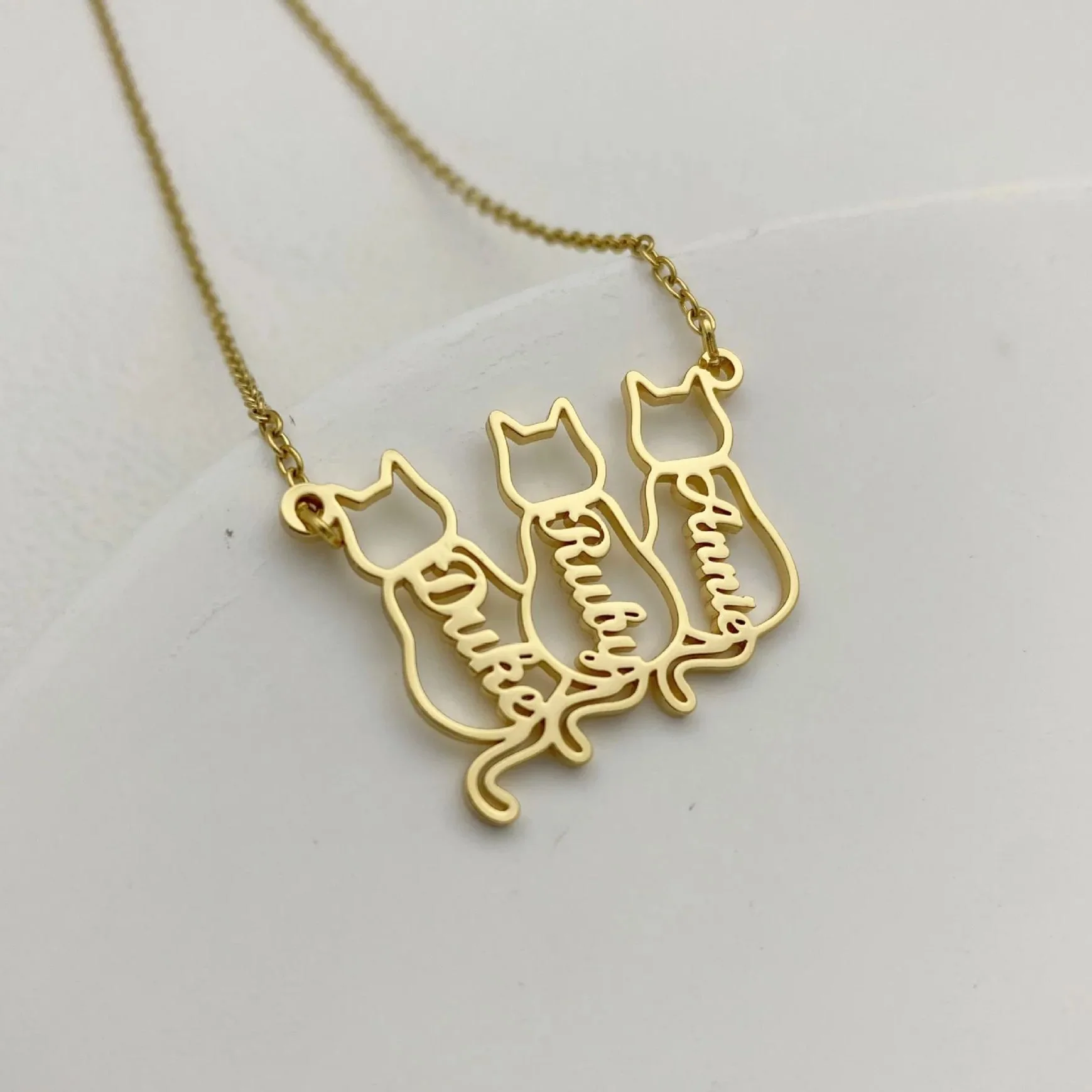 🐾 Personalised Cat Name Necklace - Image 6