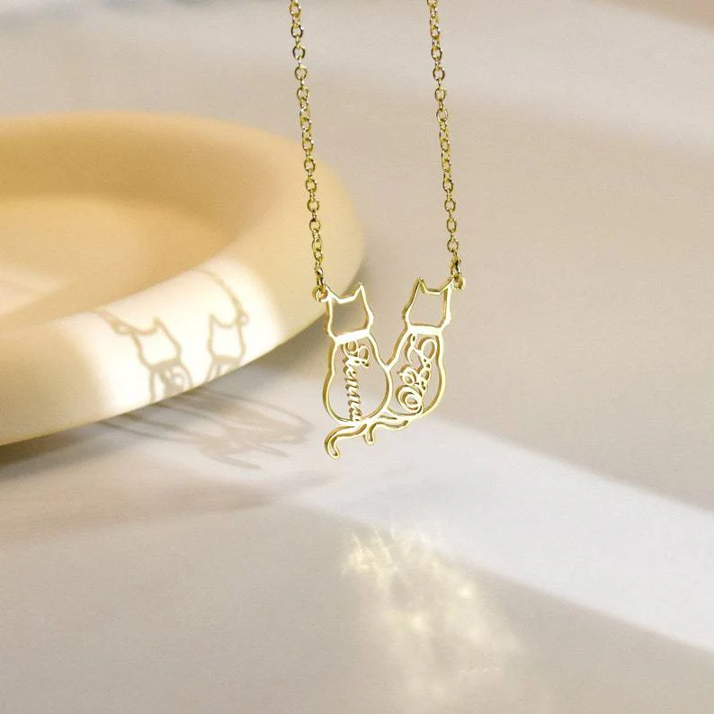 🐾 Personalised Cat Name Necklace - Image 8