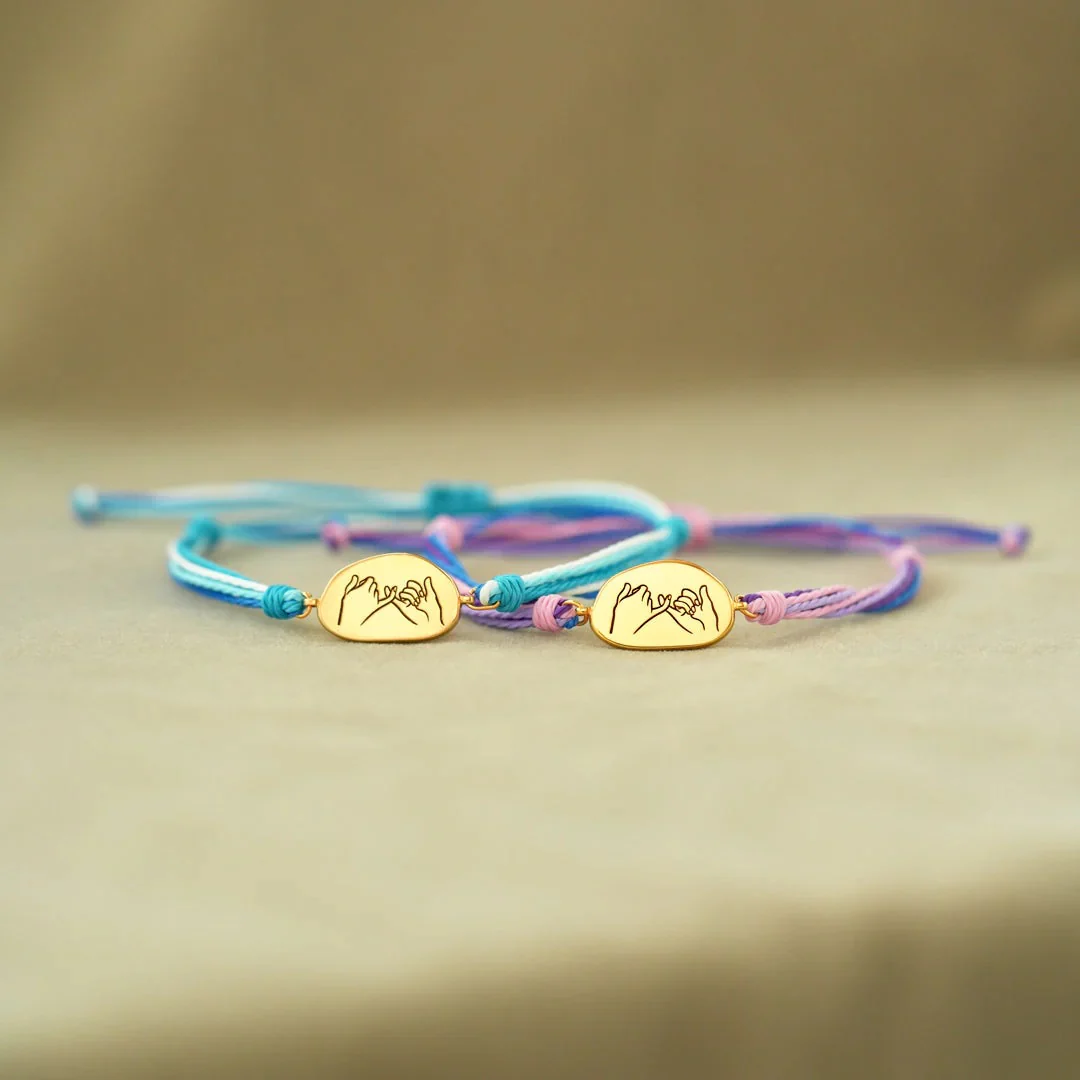 Best Friends For Life Pinky Promise Bracelet - Image 3