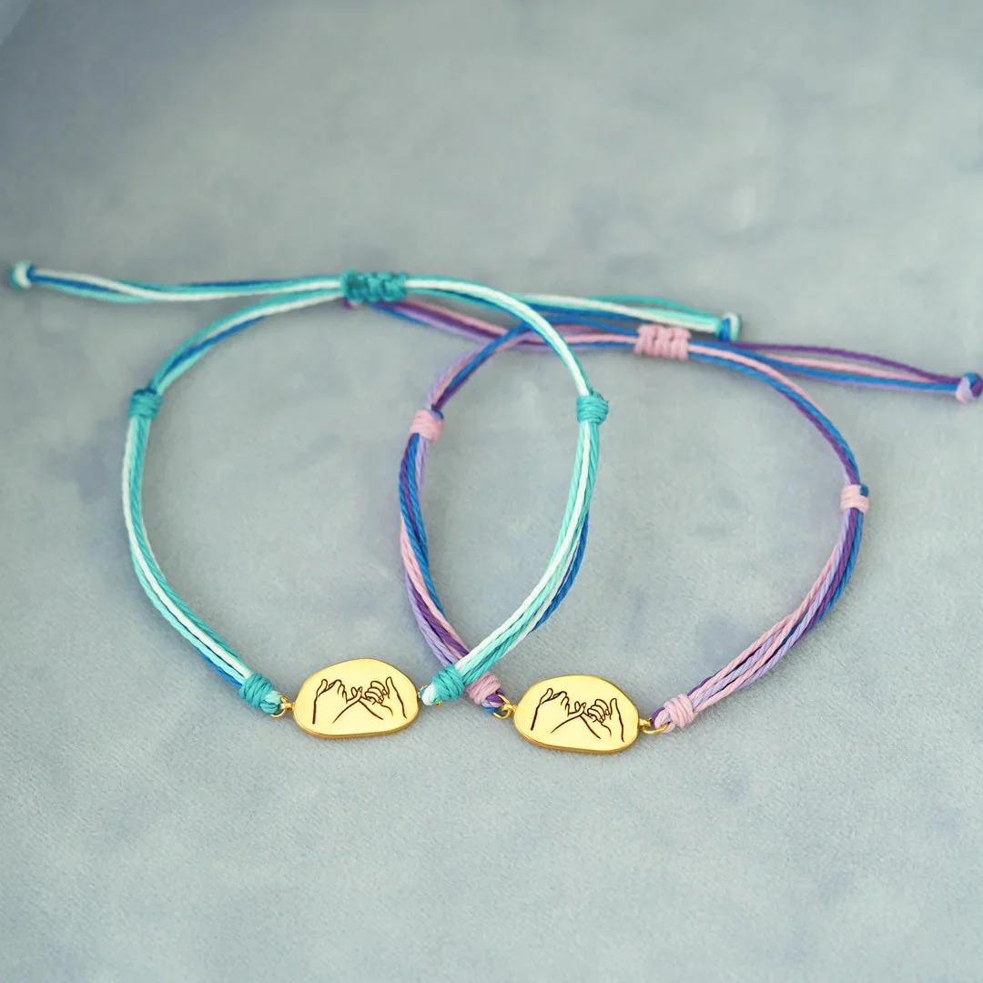 Best Friends For Life Pinky Promise Bracelet - Image 5