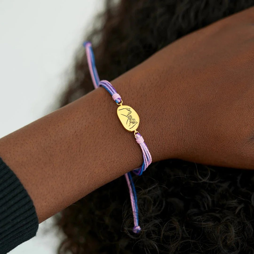 Best Friends For Life Pinky Promise Bracelet - Image 6