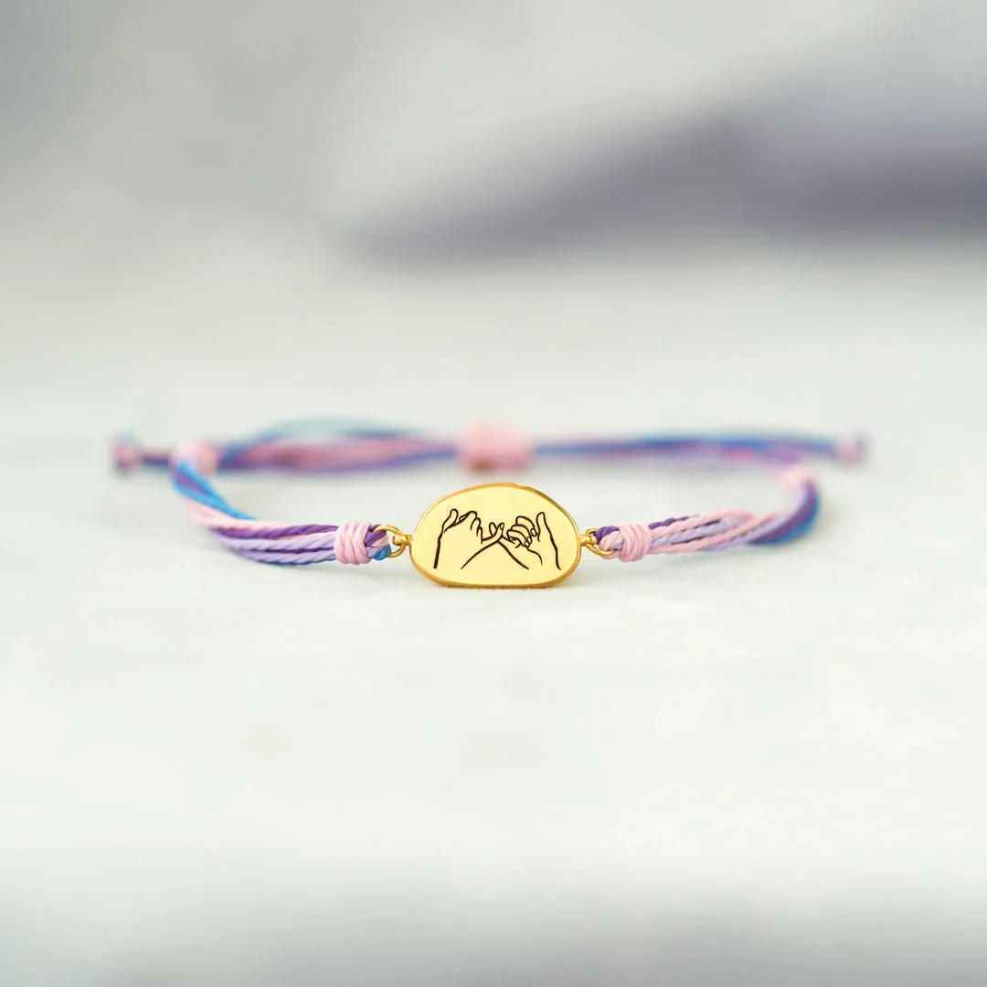 Best Friends For Life Pinky Promise Bracelet - Image 8