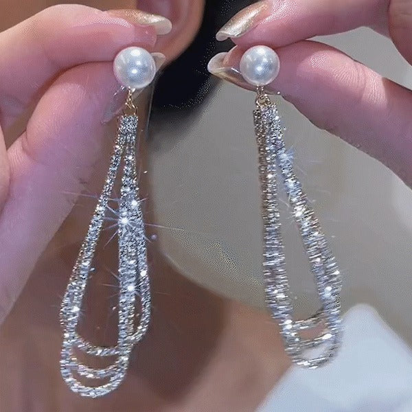 🌸Preal Drop Chain Earrings - Image 2