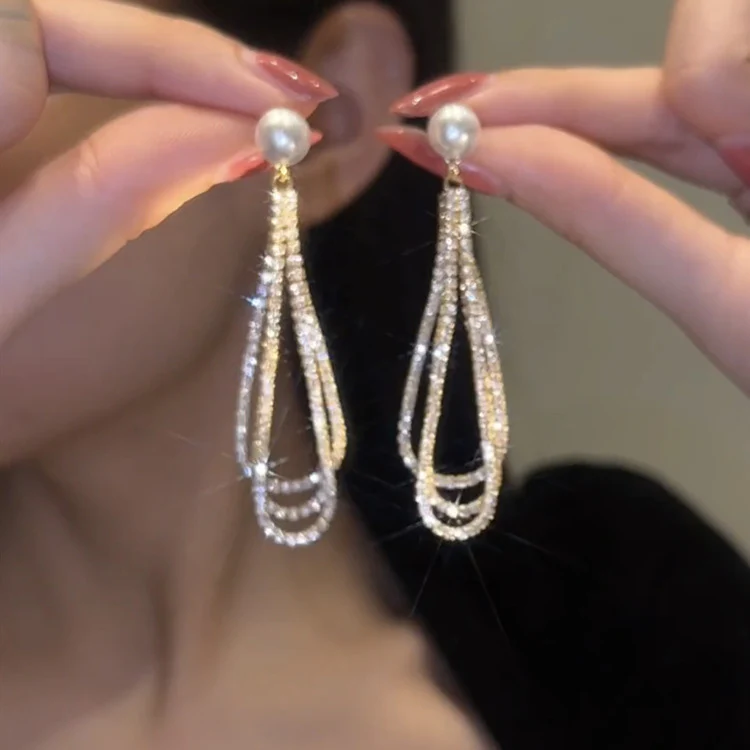 🌸Preal Drop Chain Earrings - Image 9