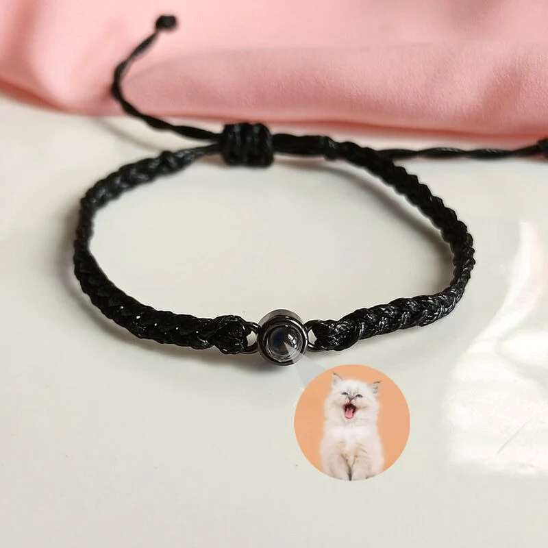 Sterling Silver Personalized Rope Picture Projection Bracelet Sincere Gift - Image 10