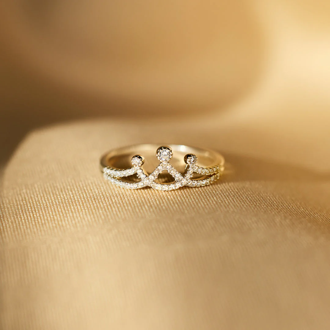 Queen Minimalist Crown Ring - Image 5