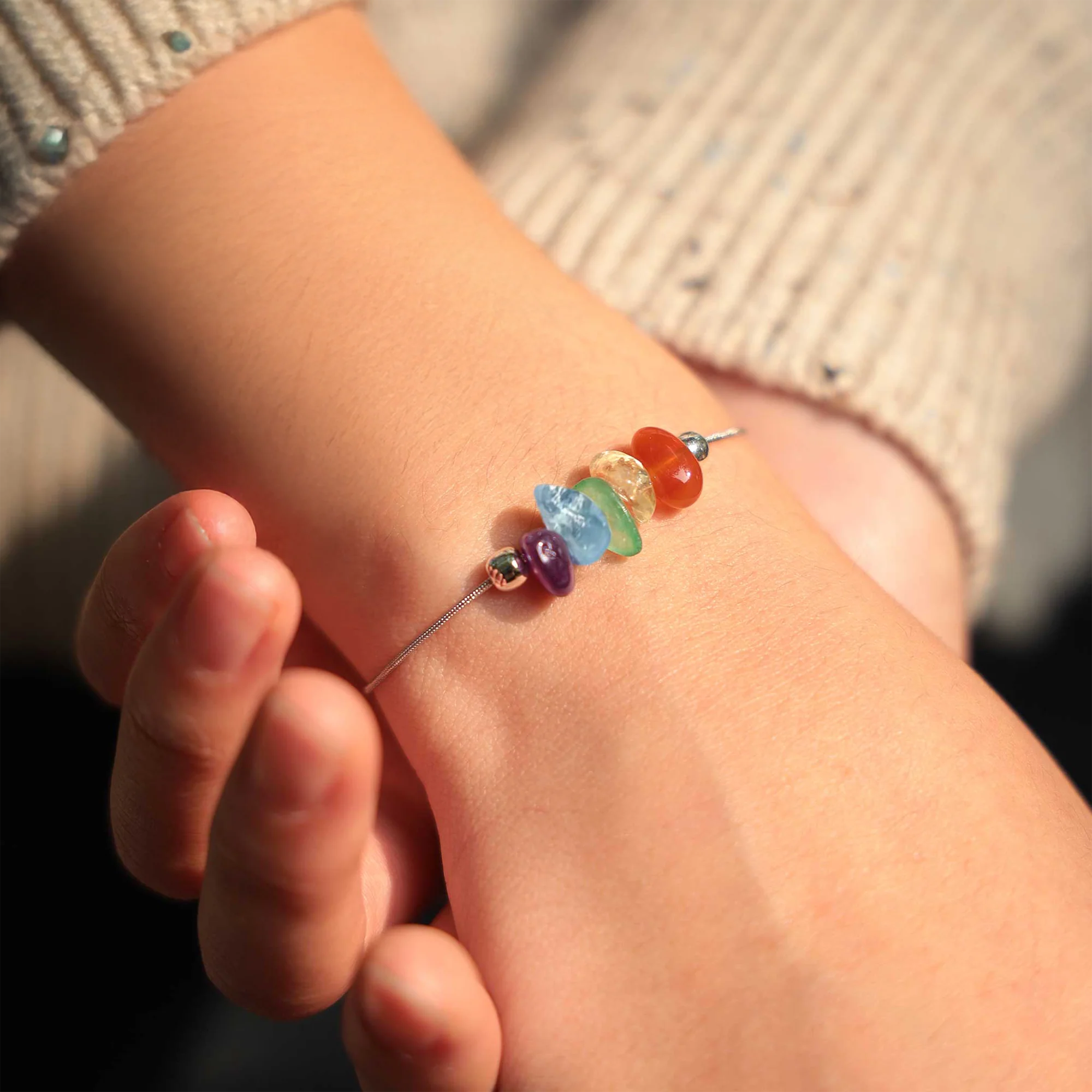 Girl Gang Spell Raw Crystal Bracelet - Image 3