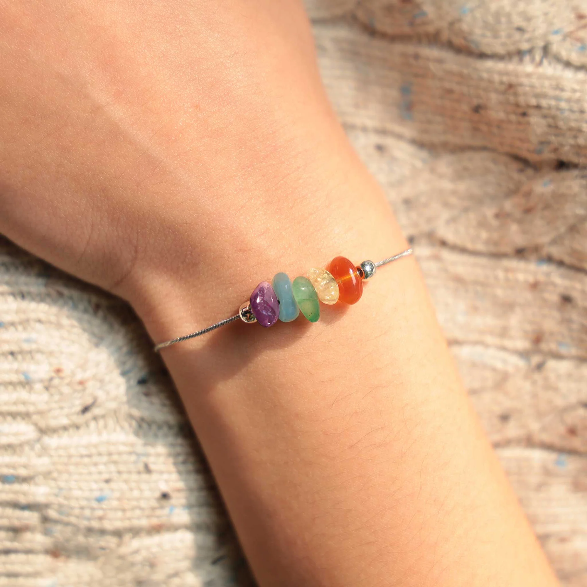 Girl Gang Spell Raw Crystal Bracelet - Image 4