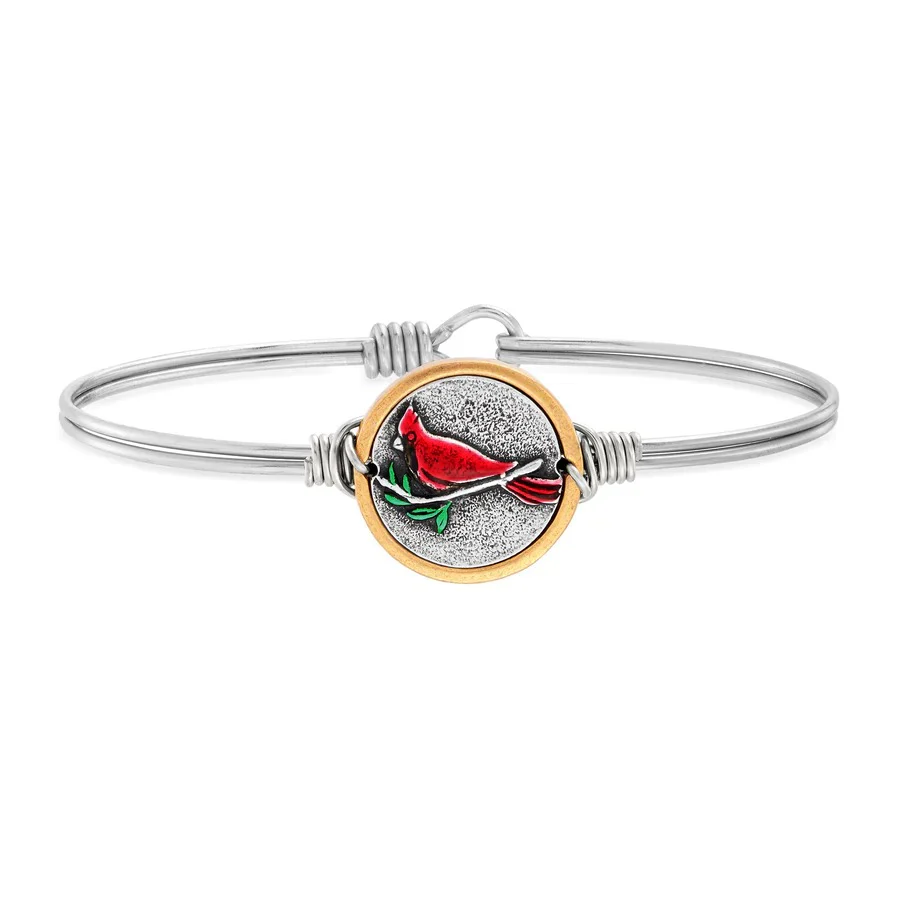 RED CARDINAL BANGLE BRACELET - Image 2