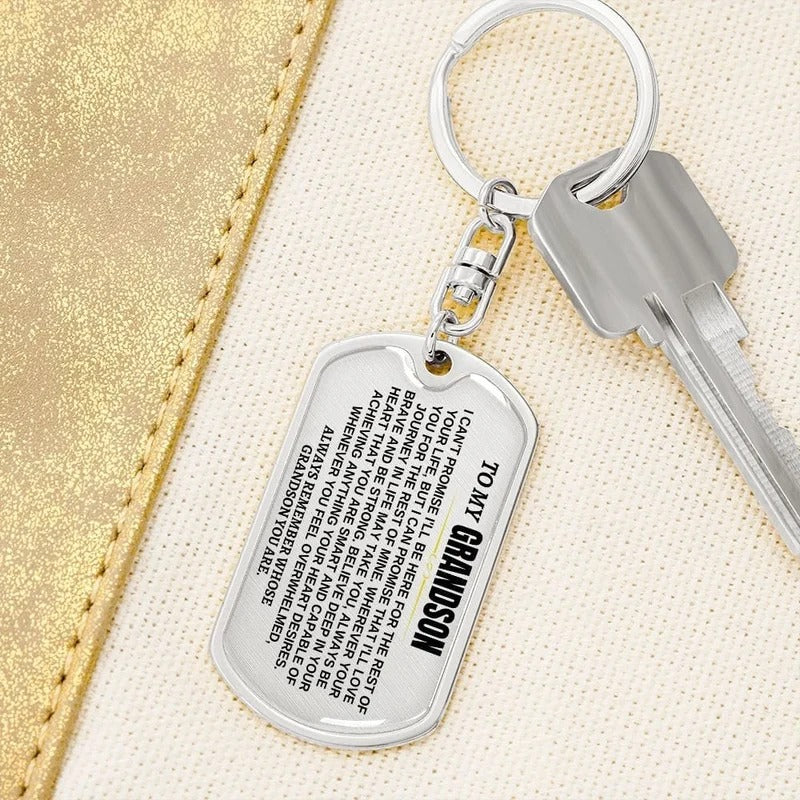 To My Grandson / Granddaughter | Personalized Keychain - Image 2