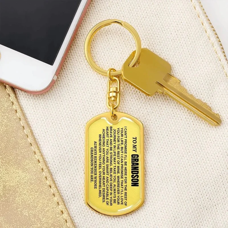 To My Grandson / Granddaughter | Personalized Keychain - Image 4