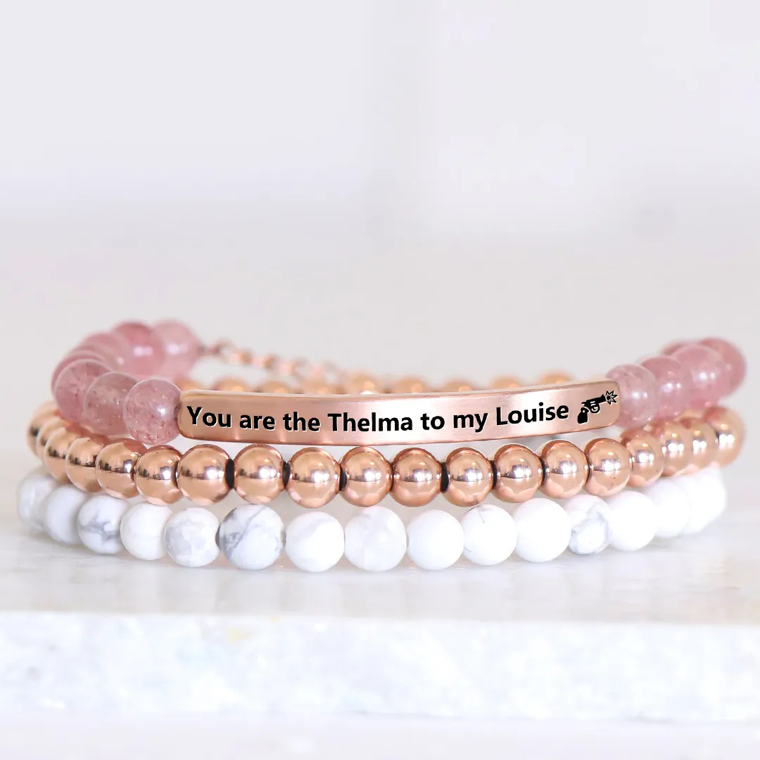 FOR FRIEND - RIDE OR DIE BEAD LETTERING BRACELET - Image 3