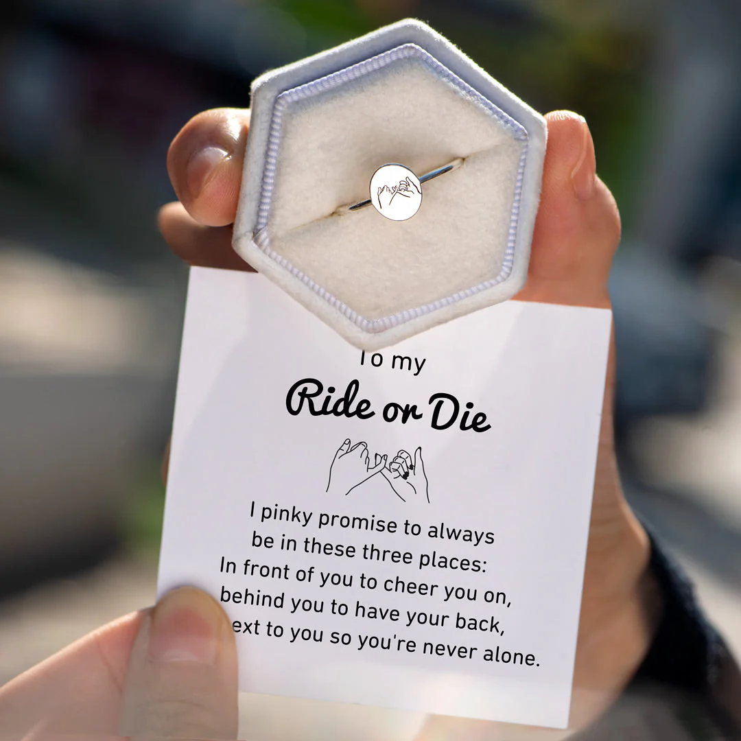 To My Ride Or Die Pinky Promise Ring - Image 2