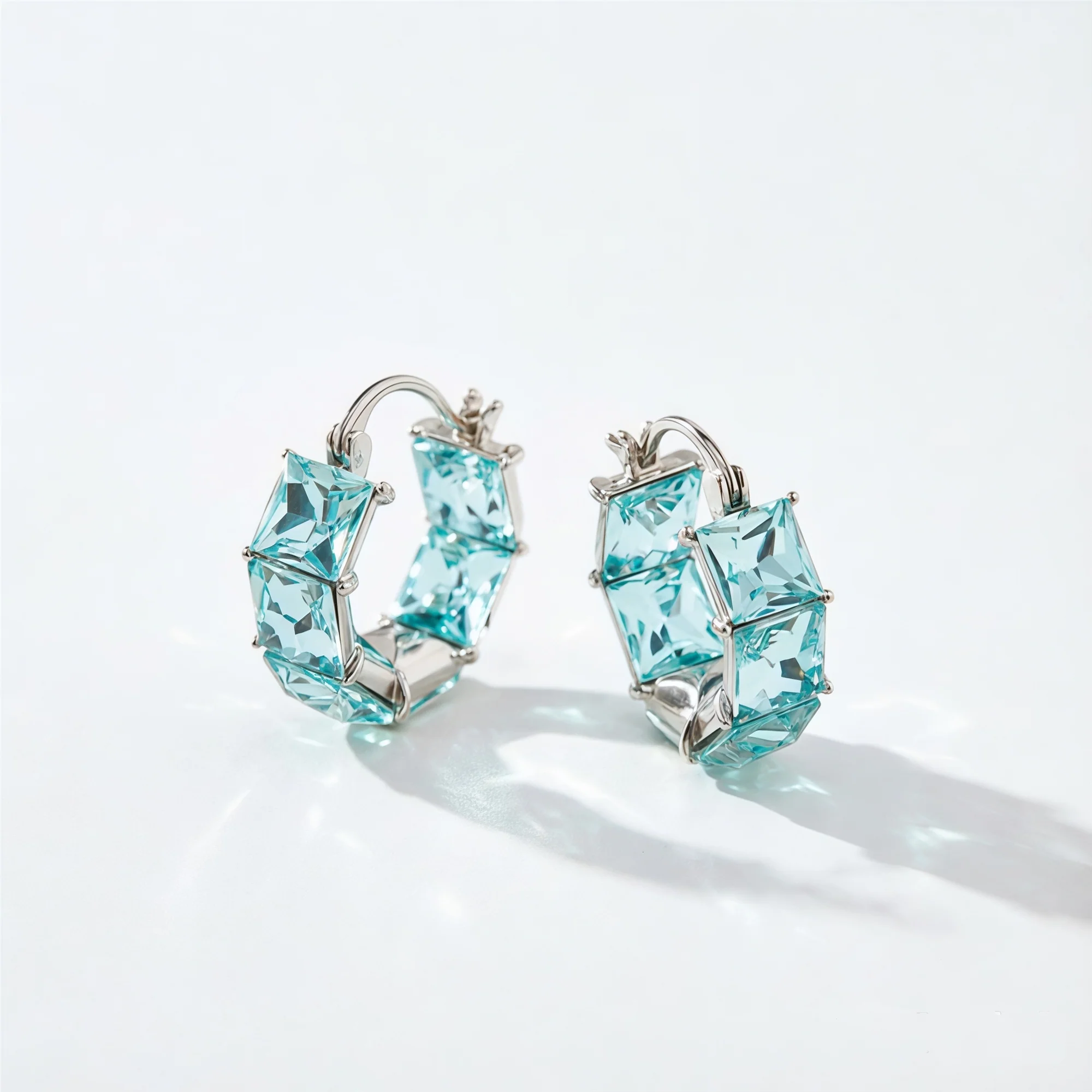 🌊LET US FEEL THE SUNSHINE SEA GLASS CIRCLE EARRINGS - Image 5