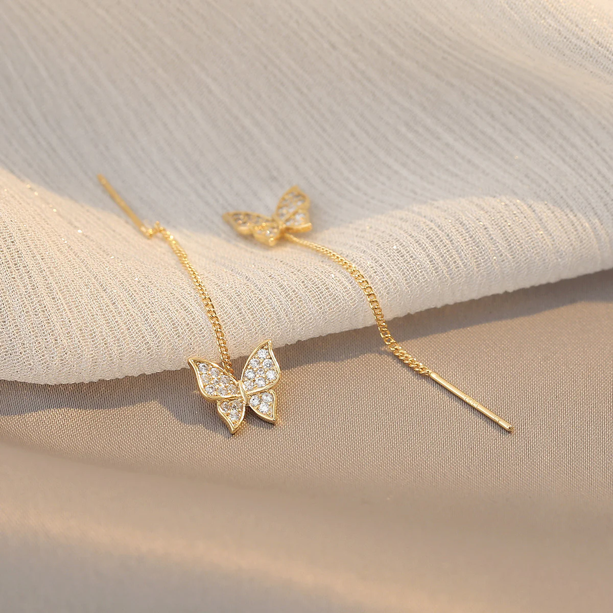 Shiny Fantasy Butterfly Earrings - Image 6