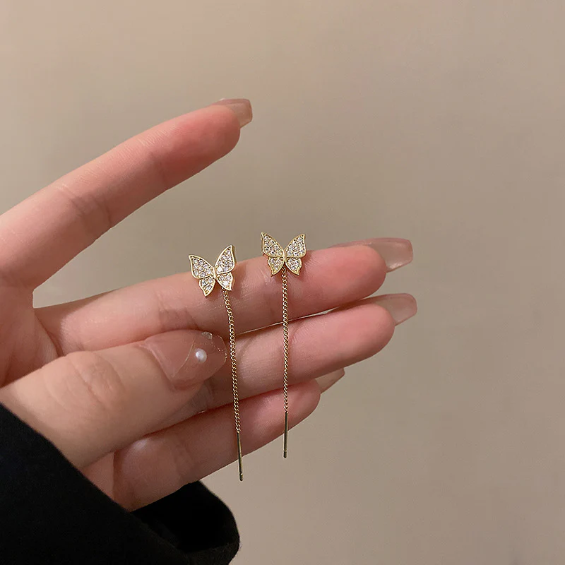 Shiny Butterfly Earrings - Image 4