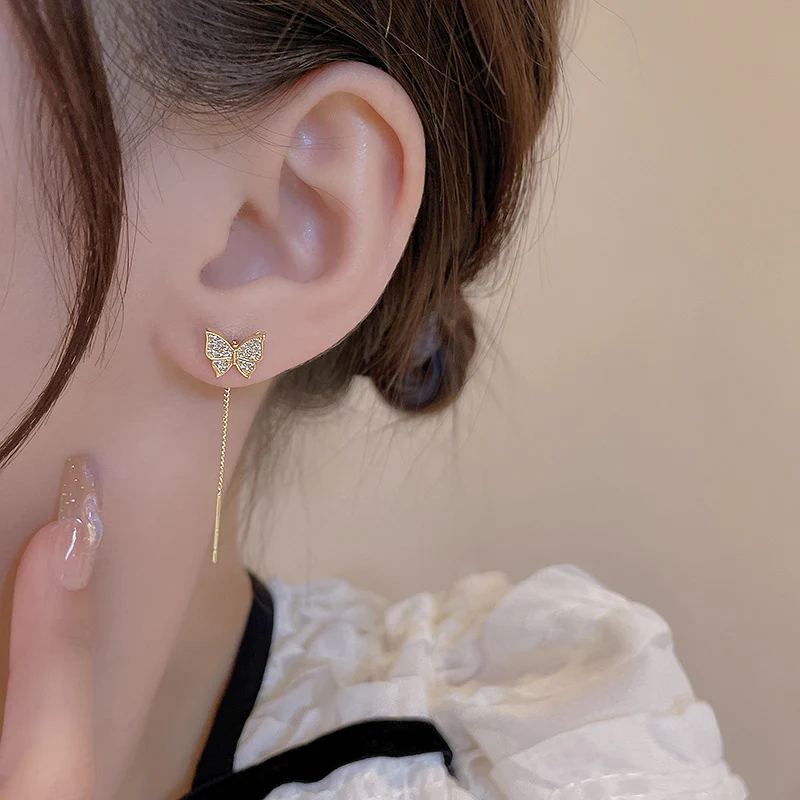 Shiny Butterfly Earrings - Image 3