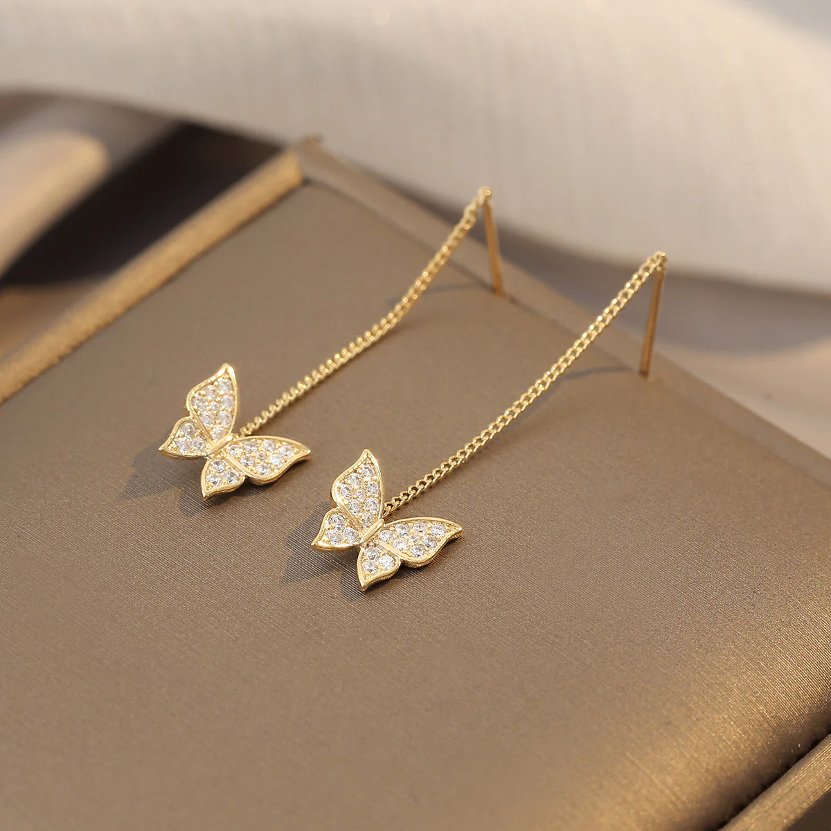 Shiny Butterfly Earrings - Image 5
