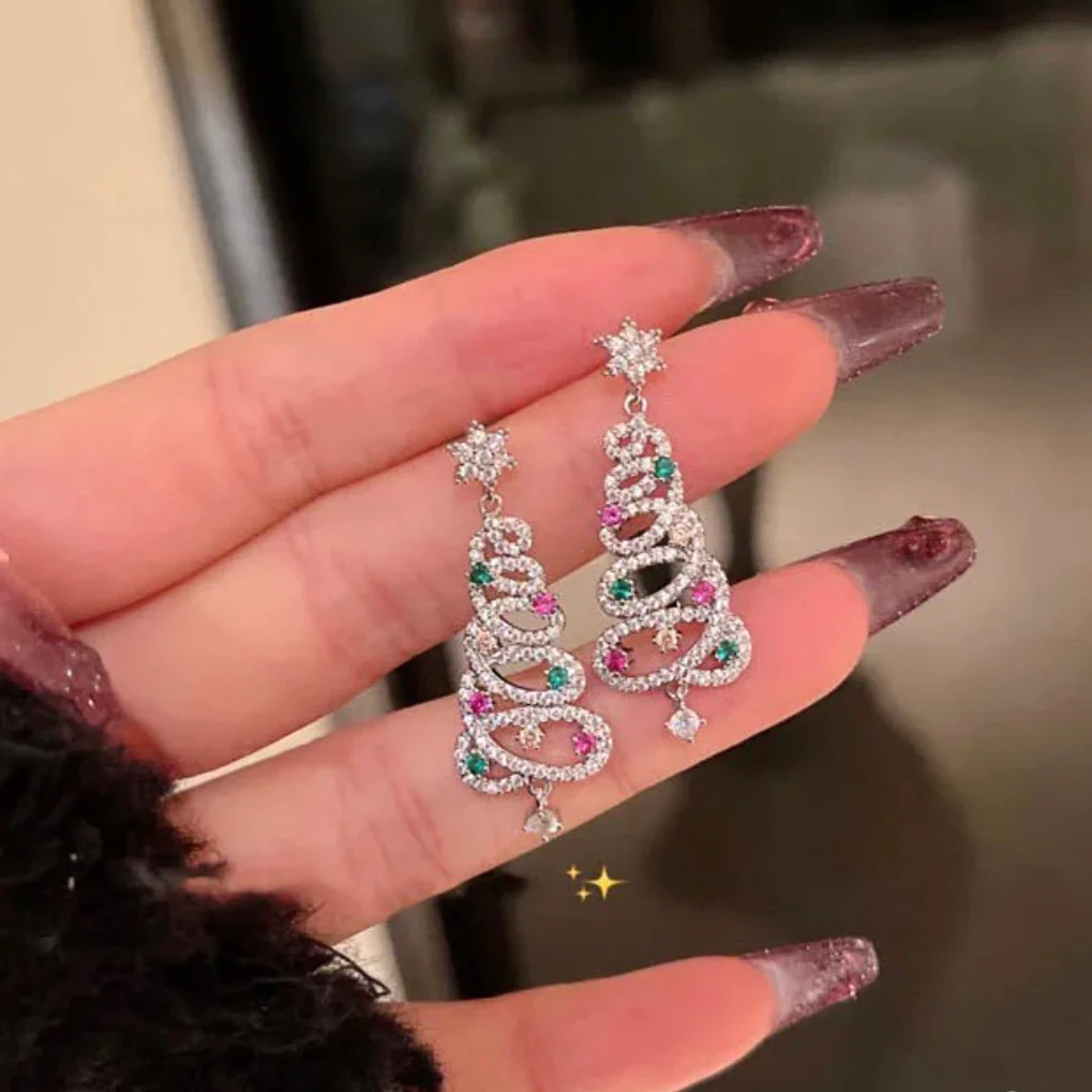Hot Sale🎁Shiny Christmas Tree Earrings - Image 8