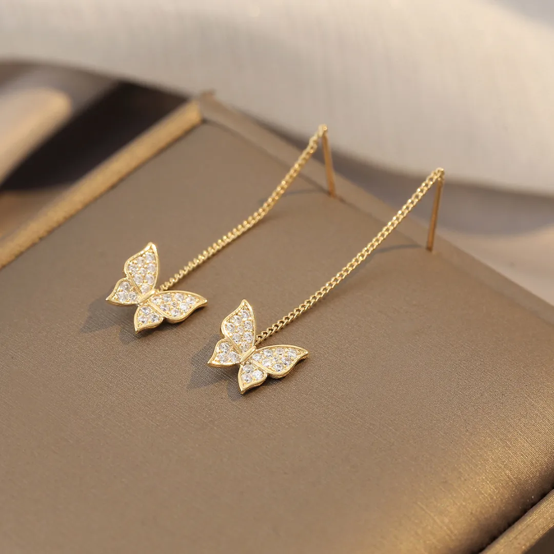 Hot Sale🎁Shiny Fantasy Butterfly Earrings - Image 2