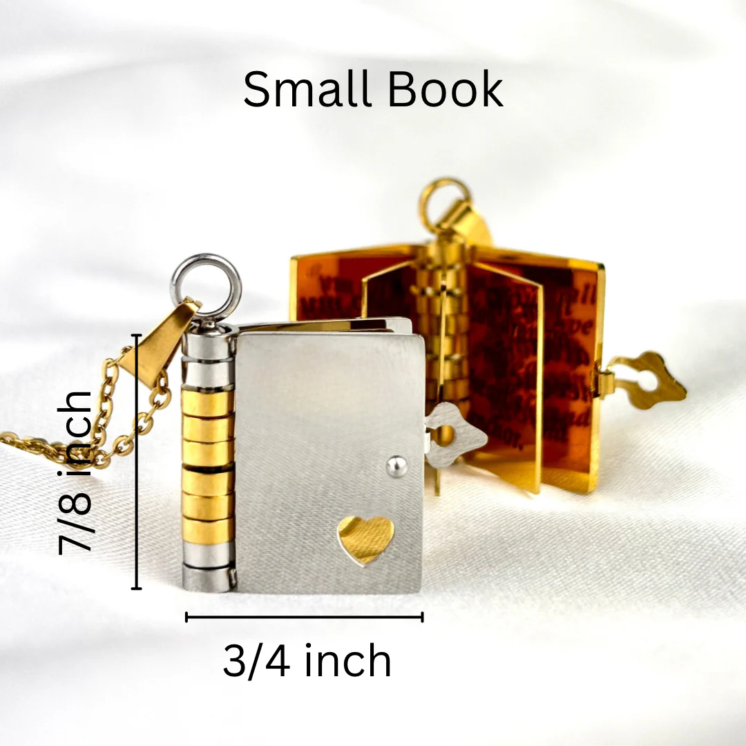 For Sisters- I Love You Sister Book Necklace - Image 7