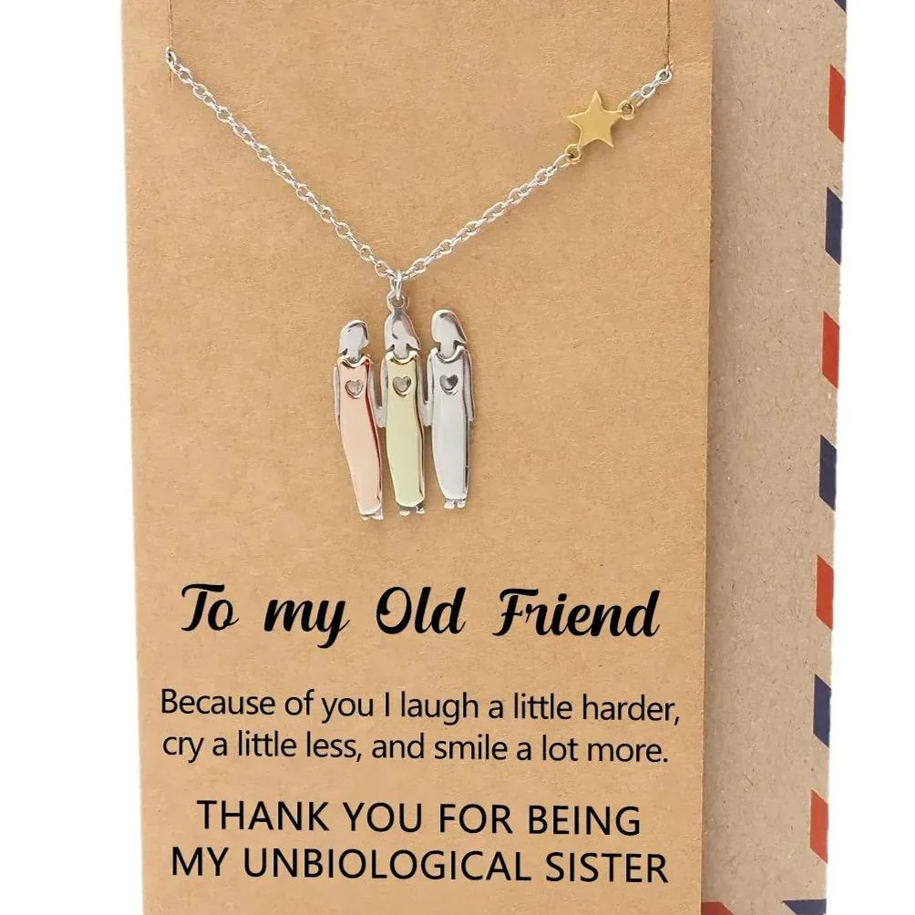 FOR UNBIOLOGICAL SISTER - THANKS FOR ALWAYS BEING BY MY SIDE NECKLACE - Image 6