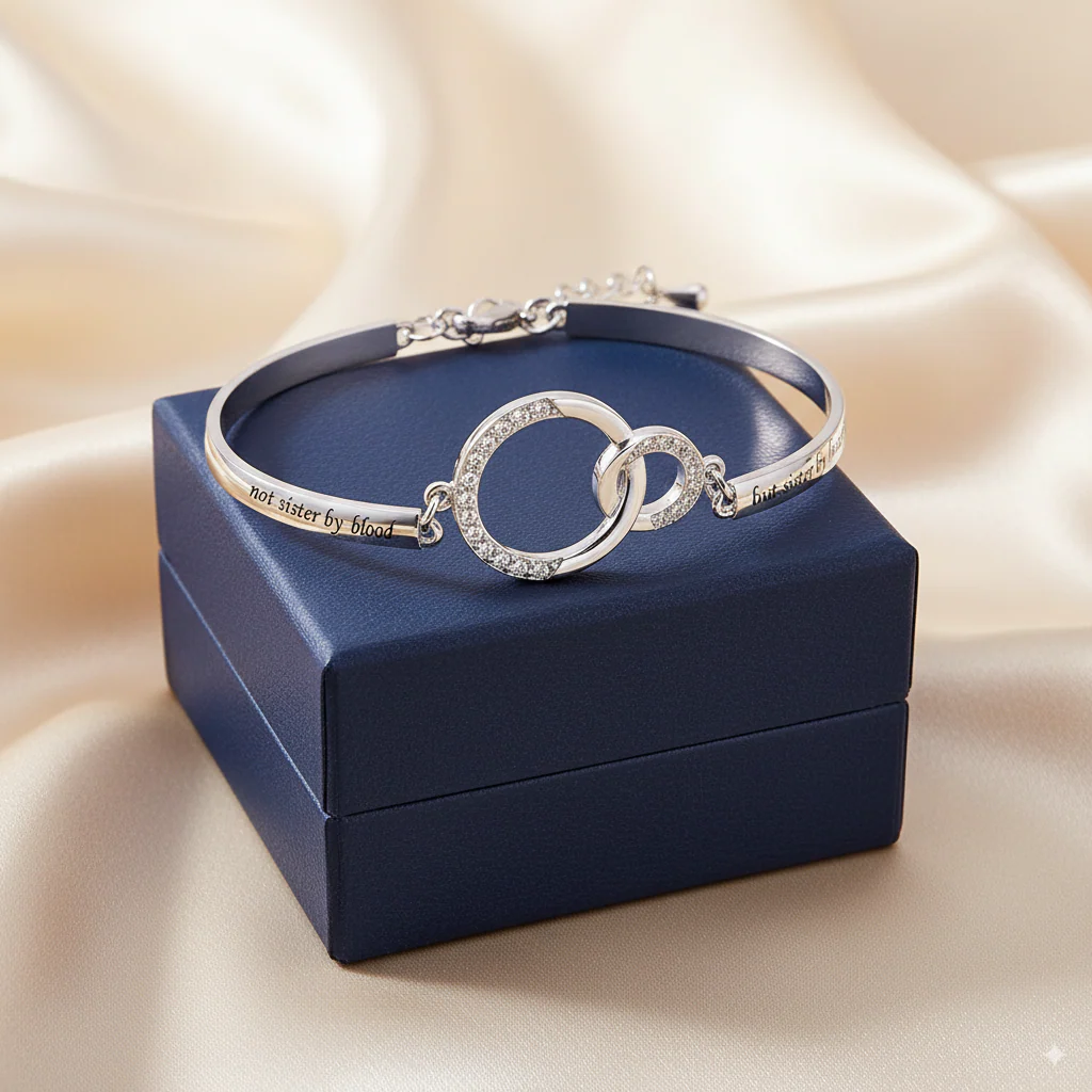 For Friend - Not Sisters By Blood But Sisters By Heart Bracelet - Image 8