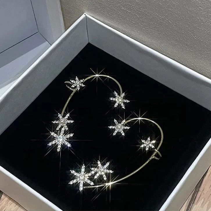 🌸Sparkling Snowflake Zircon Earrings - Image 3