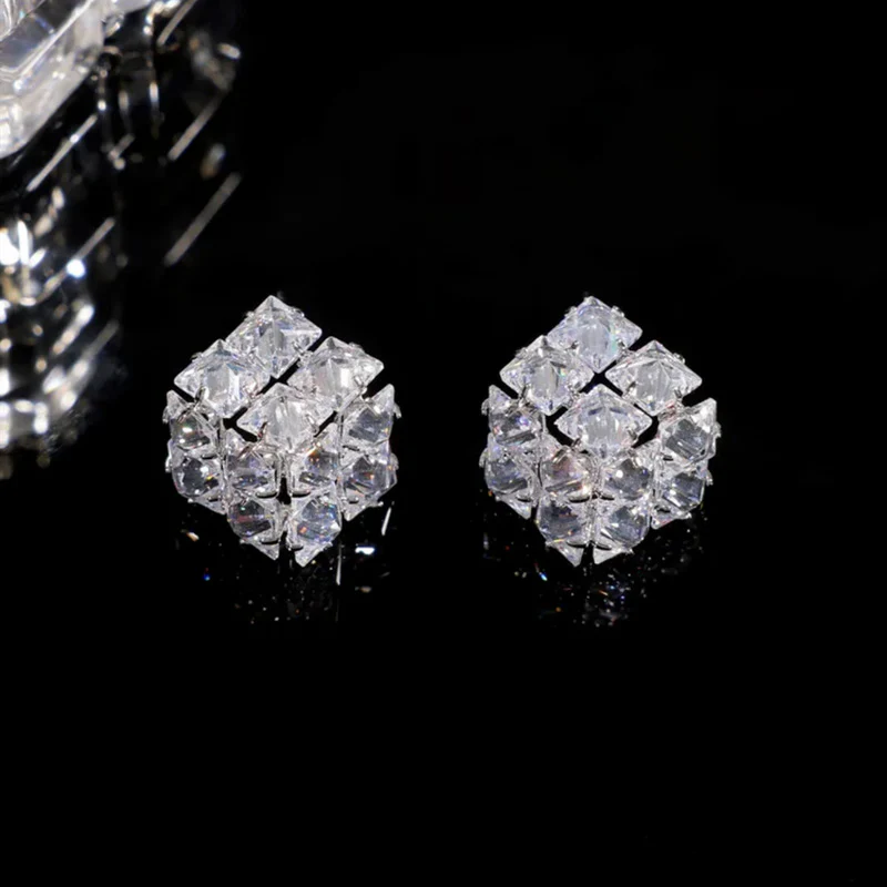 Hot Sale🎁French Style Square Zircon Stud Earrings - Image 5