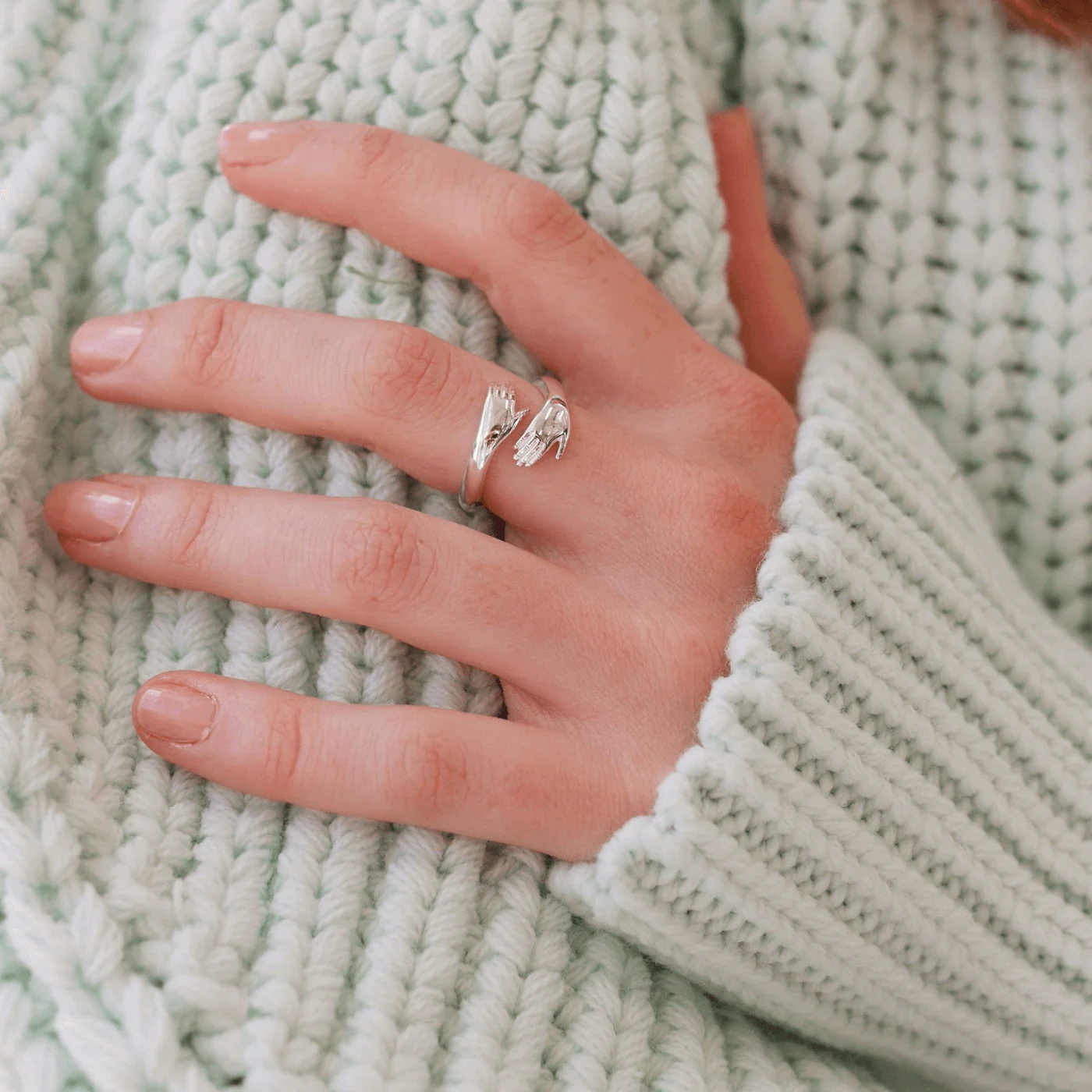 Sterling Silver Hug Ring - Image 3