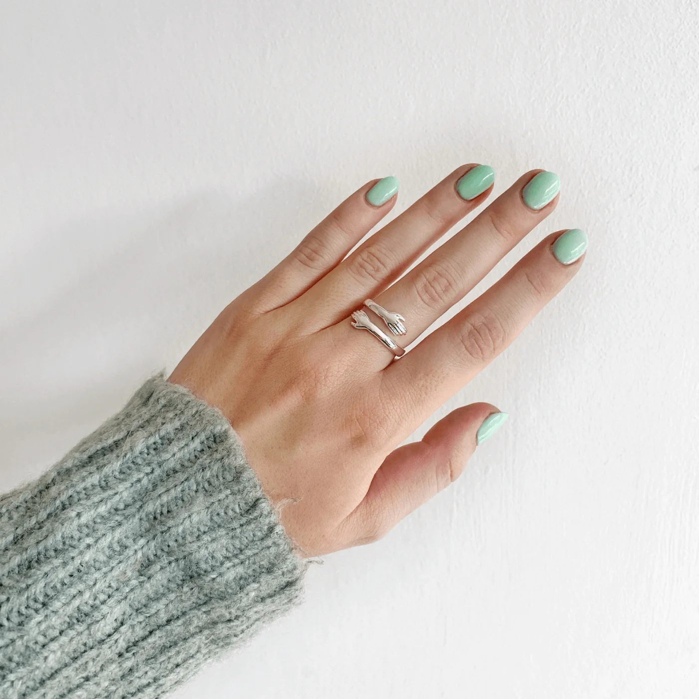 Sterling Silver Hug Ring - Image 5
