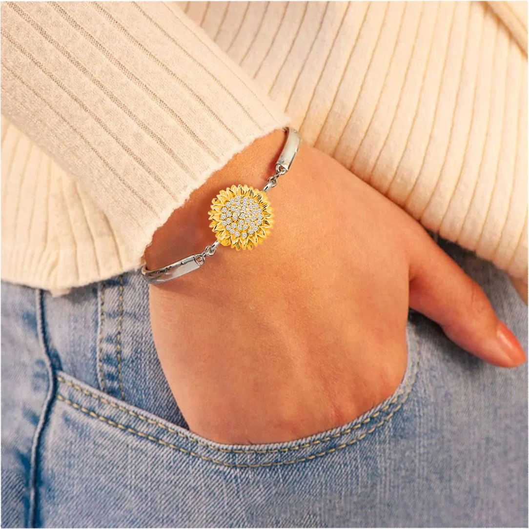 For Granddaughter - Sunflower Three-section Bracelet - Image 2