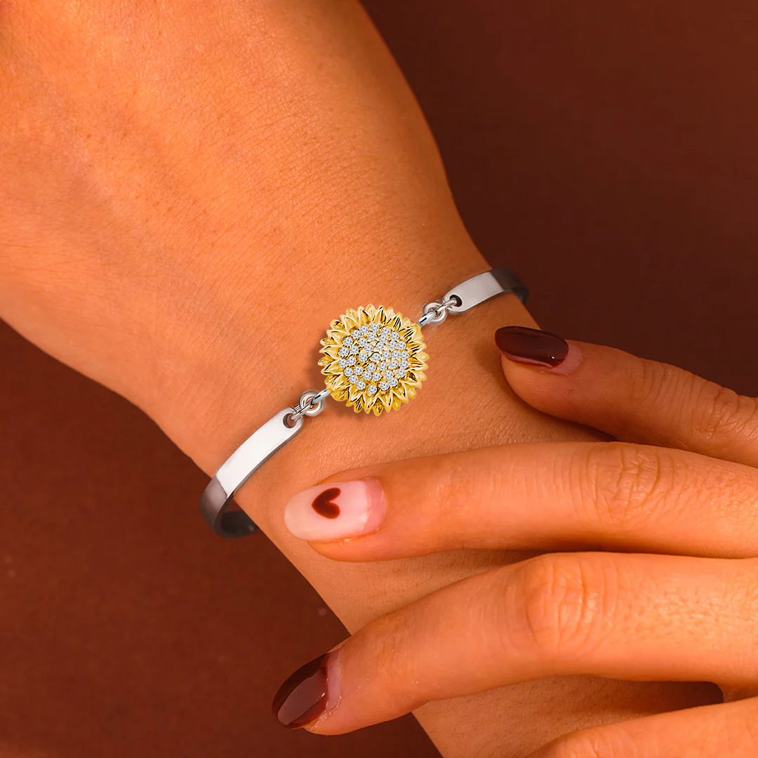 For Granddaughter - Sunflower Three-section Bracelet - Image 7