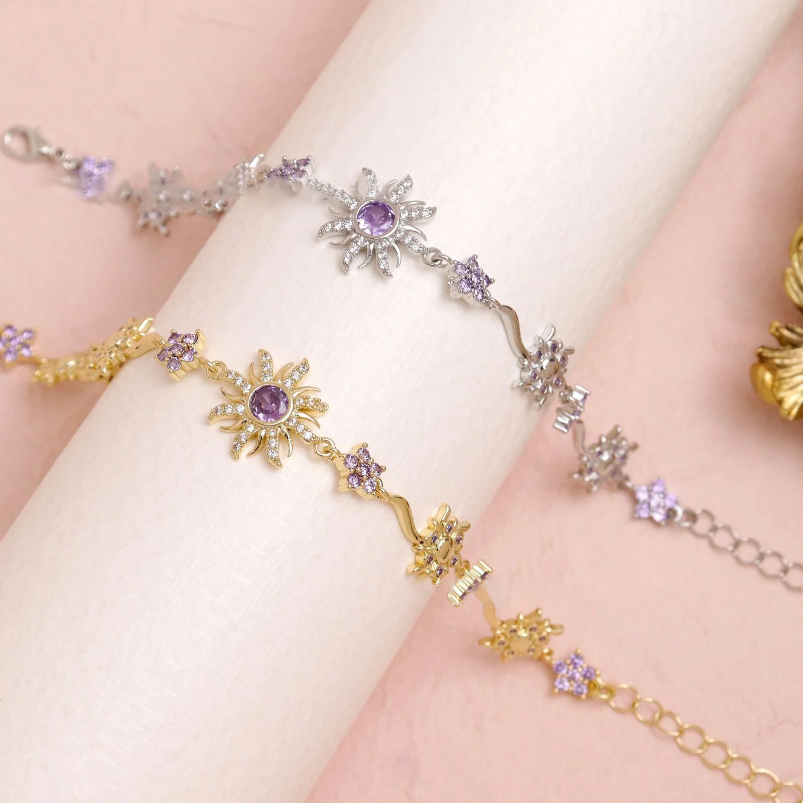 Sunflower Princess Gemstone Bracelet - Image 3