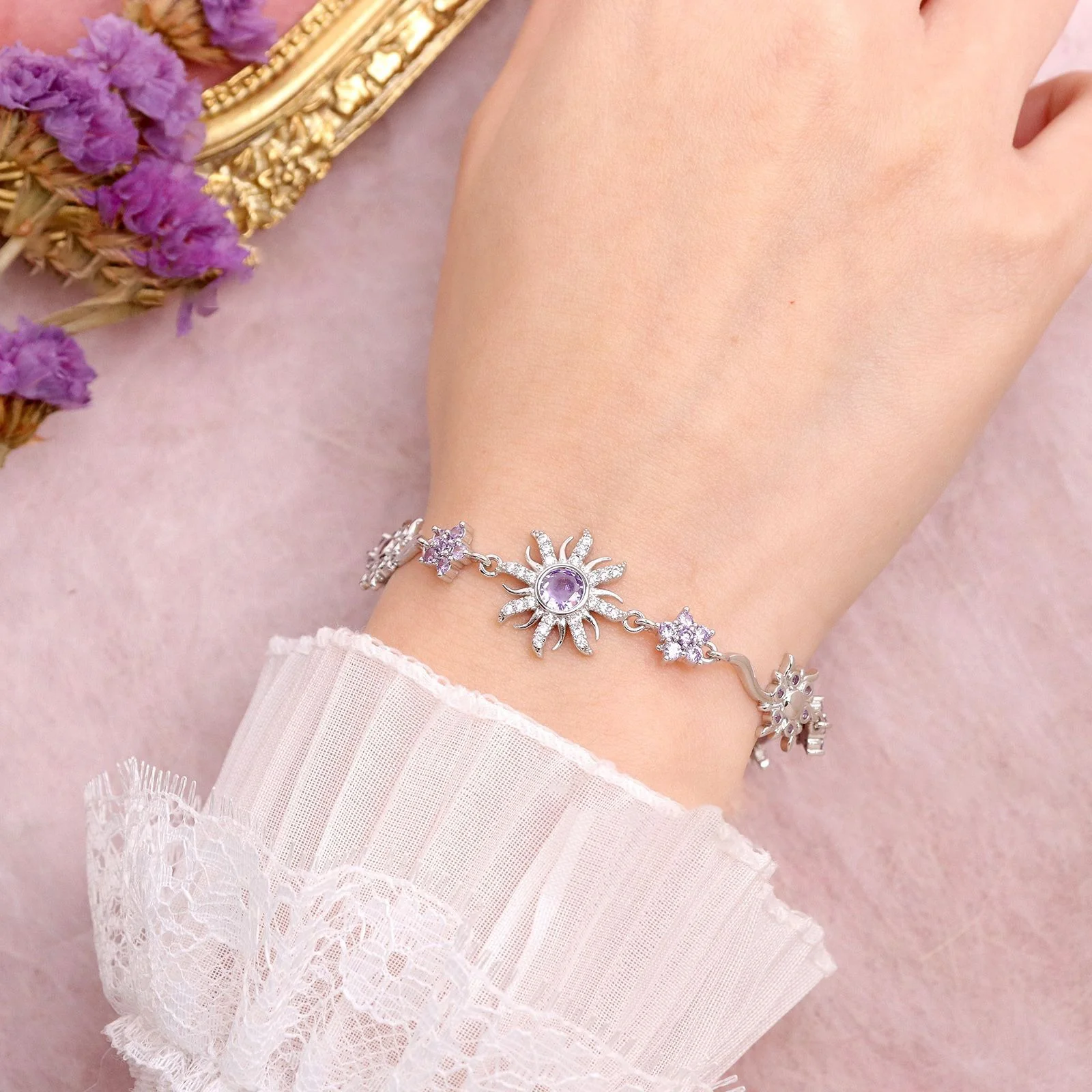 Sunflower Princess Gemstone Bracelet - Image 5