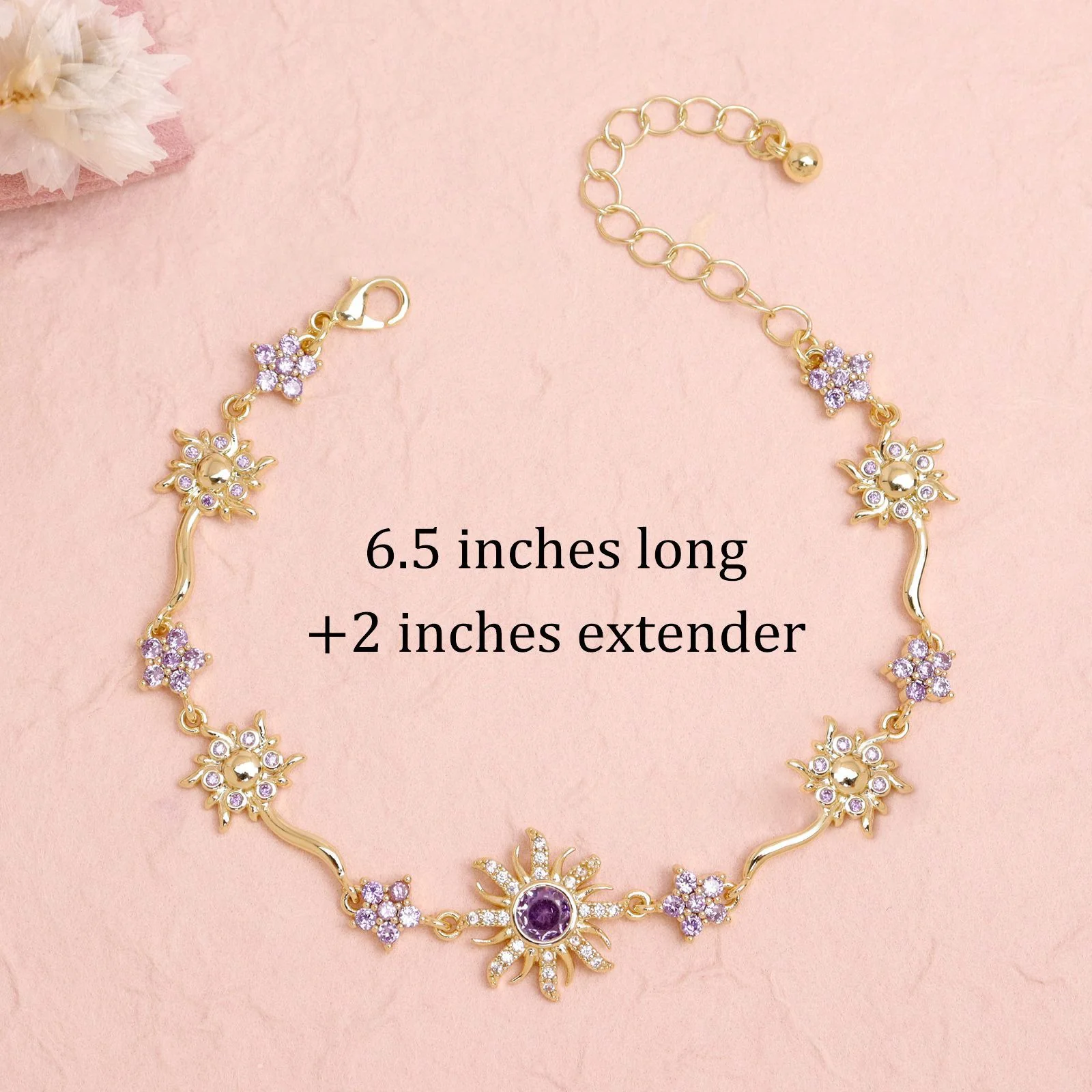 Sunflower Princess Gemstone Bracelet - Image 9