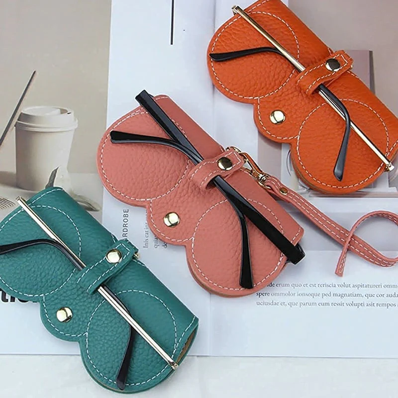 Soft Leather Sunglasses Bag - Image 4