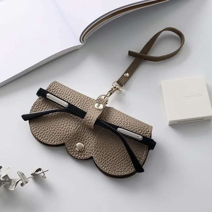 Soft Leather Sunglasses Bag - Image 8